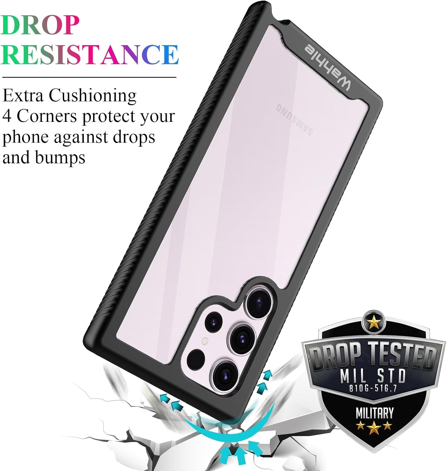 Samsung Galaxy S23 Ultra Case, Built in Screen Protector Full Body Shockproof Sl