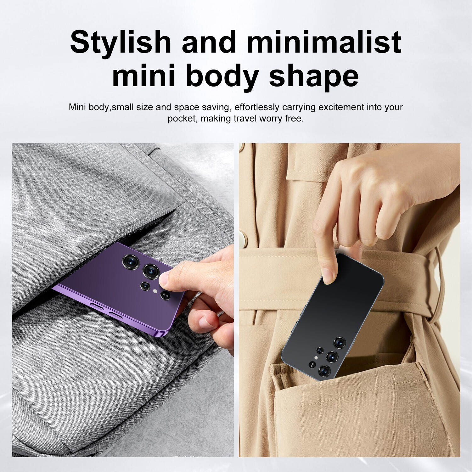 Unlocked 24 MINI 5G Cell Phone Smartphone Cheap Phone Android 2500mAh