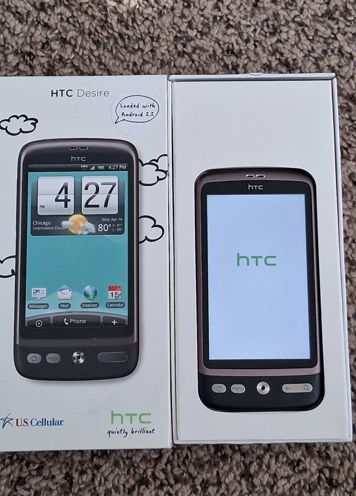 HTC Desire U.S. Cellular ADR6275 4g Cell Phone PB99400 UNLOCKED Purple/Black