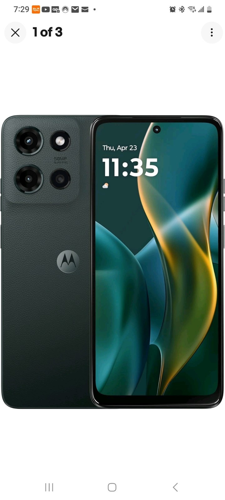 Motorola PB5X0004US Moto G 4/128GB verizon only Smartphones, Forest Gray