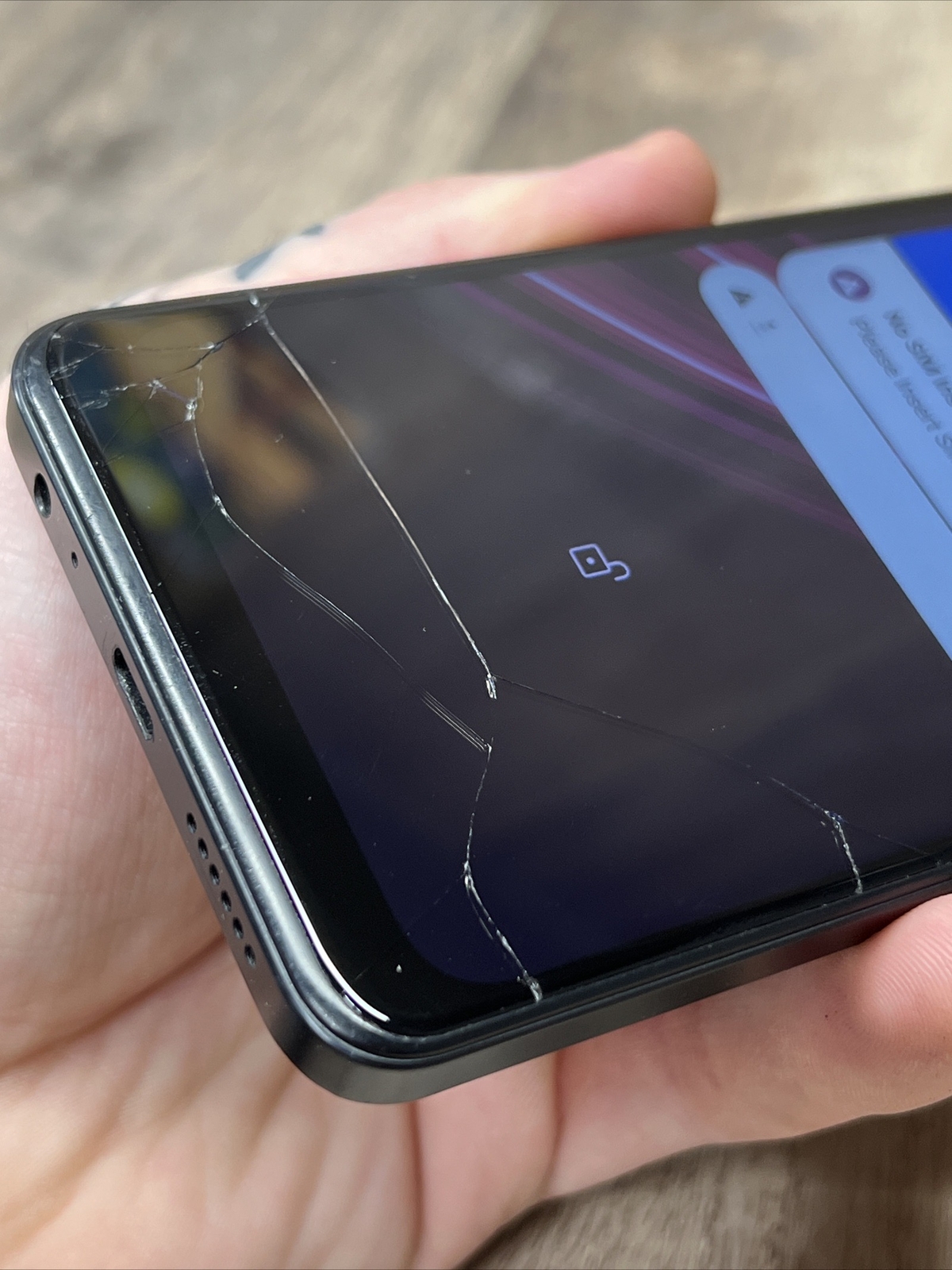 T-Mobile Revvl V Plus 5G 64GB Nebula Black *CRACKED SCREEN*