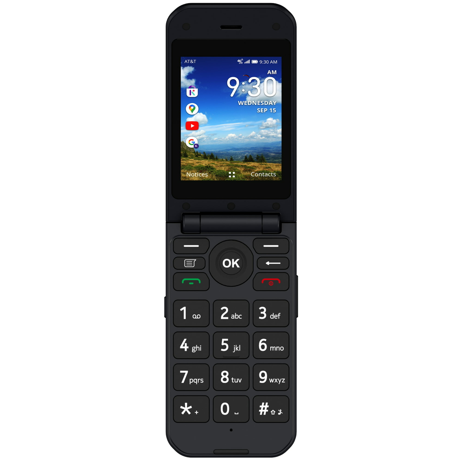 PHONE AND FREE UNLIMITED ✅ Y E A R !! ✅ NEW H2O Wireless “Flex” Flip Phone