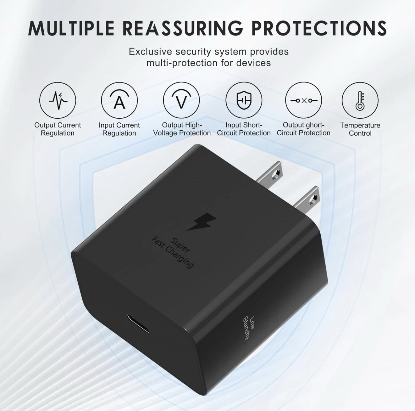 Samsung 60W PD Power Adapter USB-C Port Fast Charging Android Phone Charger Bloc