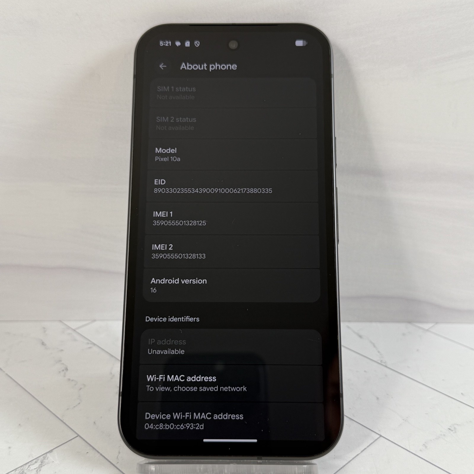 Google Pixel 10a – 128GB Black T-Mobile #H85