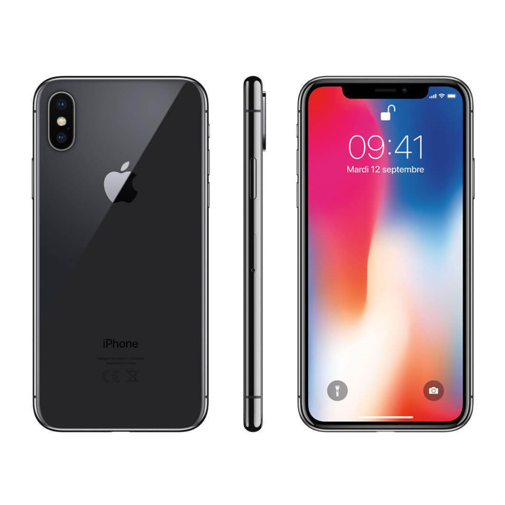 Apple iPhone X – Unlocked, Space Gray/Silver, 64GB/256GB Mint Condition
