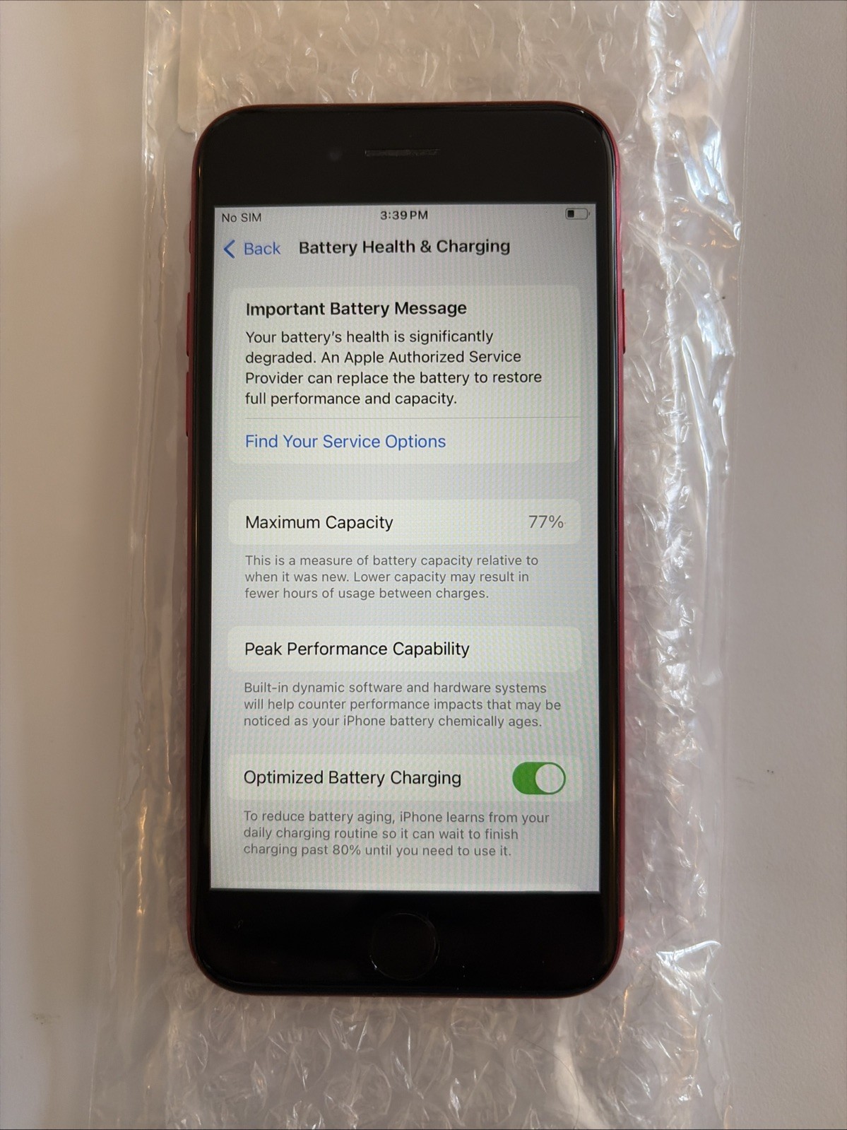 Apple iPhone SE 2nd Gen (Product) Red A2275 64gb (Cricket Wireless) Clean #9