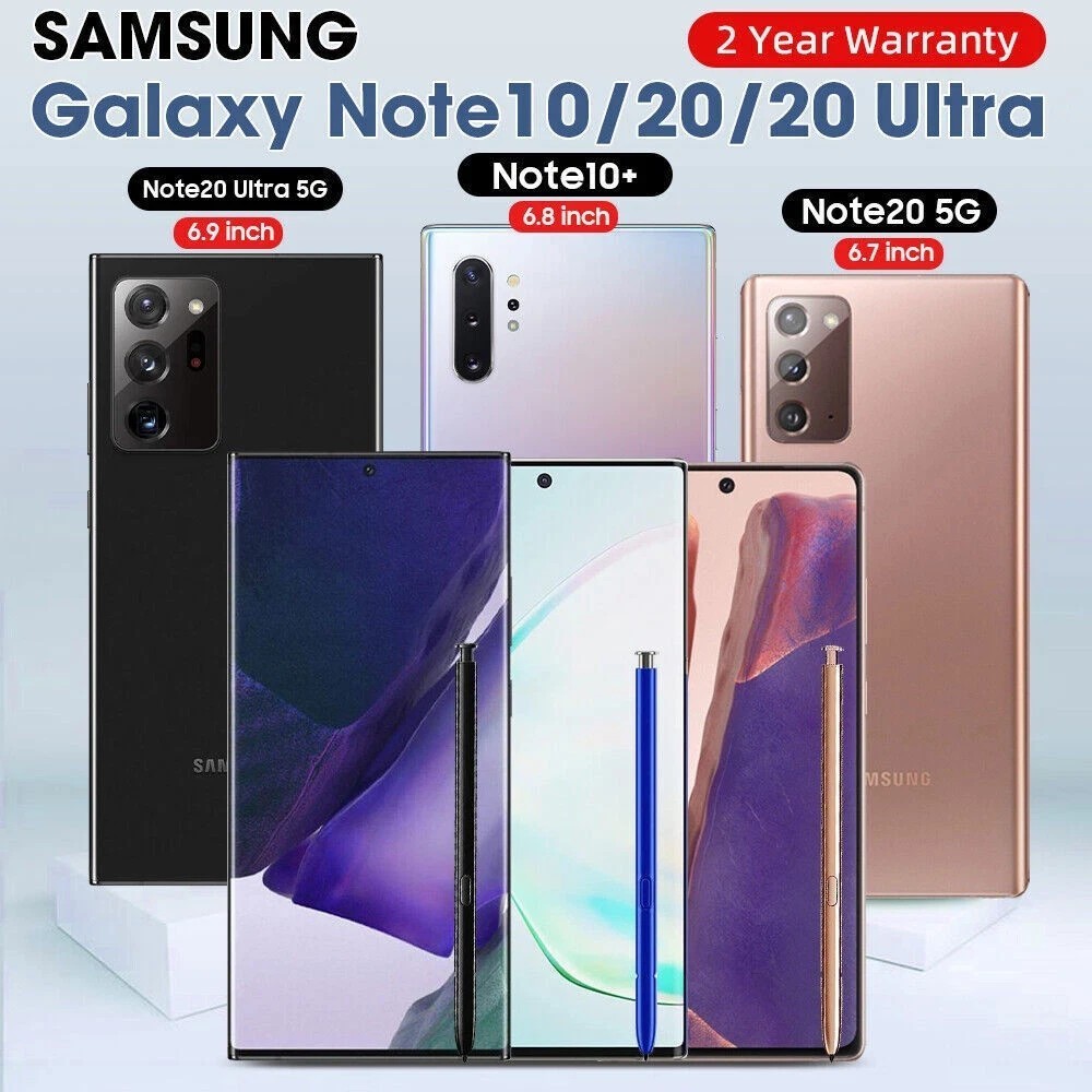 New In Box Note20 Ultra Note10+ Network Unlocked With 2 Years Warranty