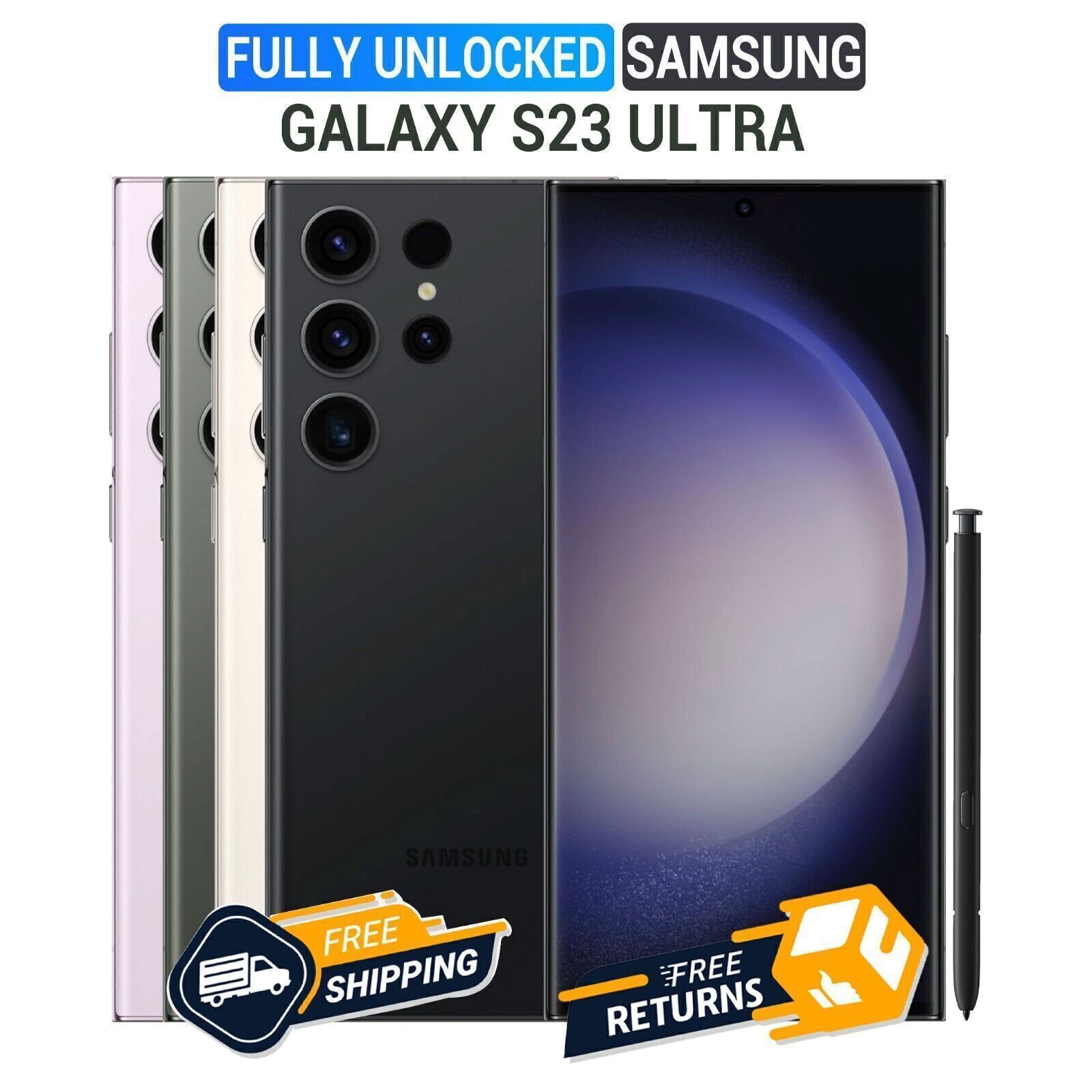 FACTORY NEW SEALED SAMSUNG GALAXY S23 ULTRA 5G UNLOCKED GSM CDMA 256GB/512GB lot
