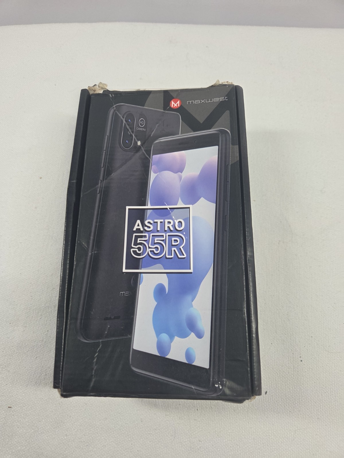 Maxwest Astro 55R Blue Android Smartphone 16GB 2GB RAM 4G LTE 5MP Camera Used