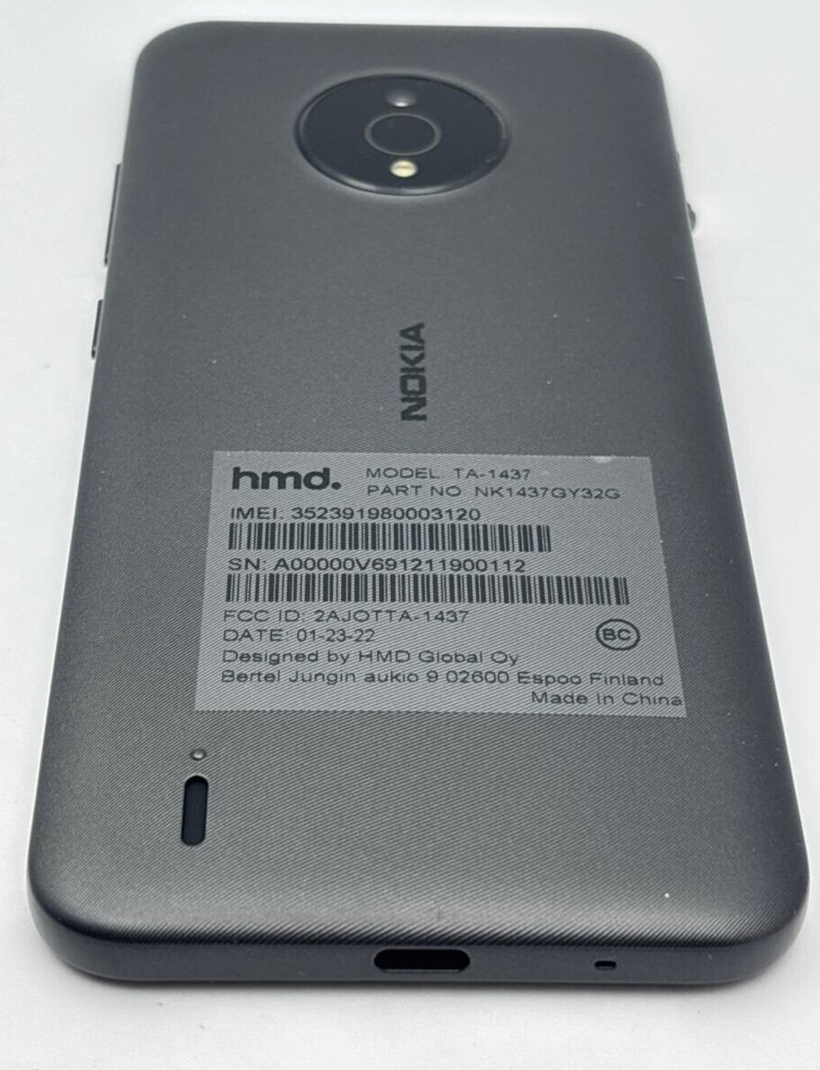 Nokia C200 TA-1437 Android Smartphone 13MP 6.1″ 32GB Tracfone 4G LTE LOCKED