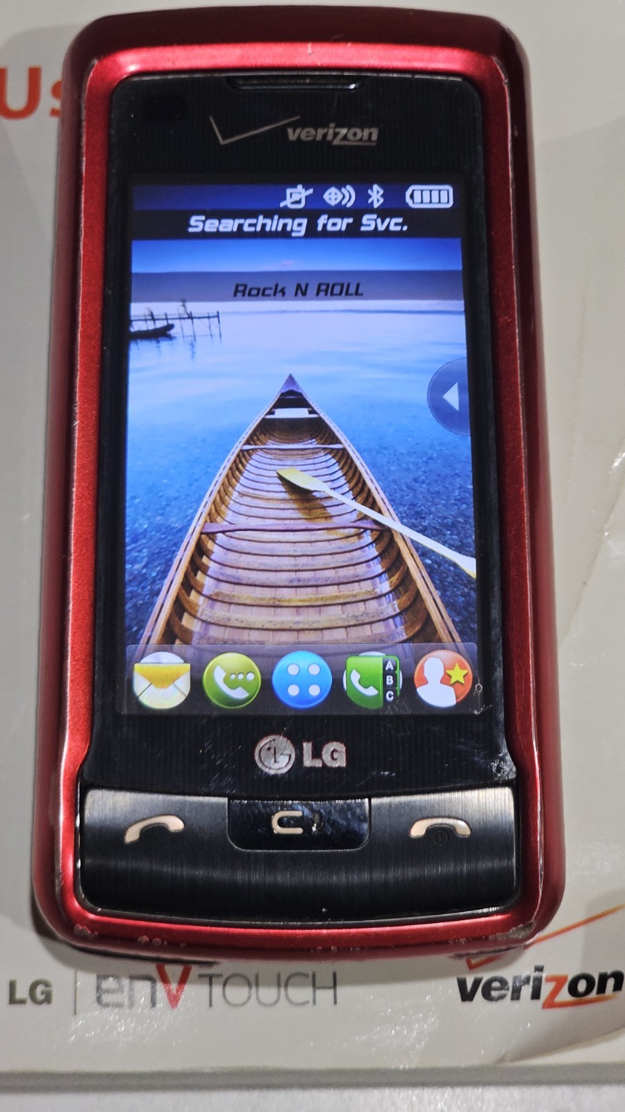 Cell phone LG enV Touch in original box 2 Chargers Home&Car + a micro SD Card