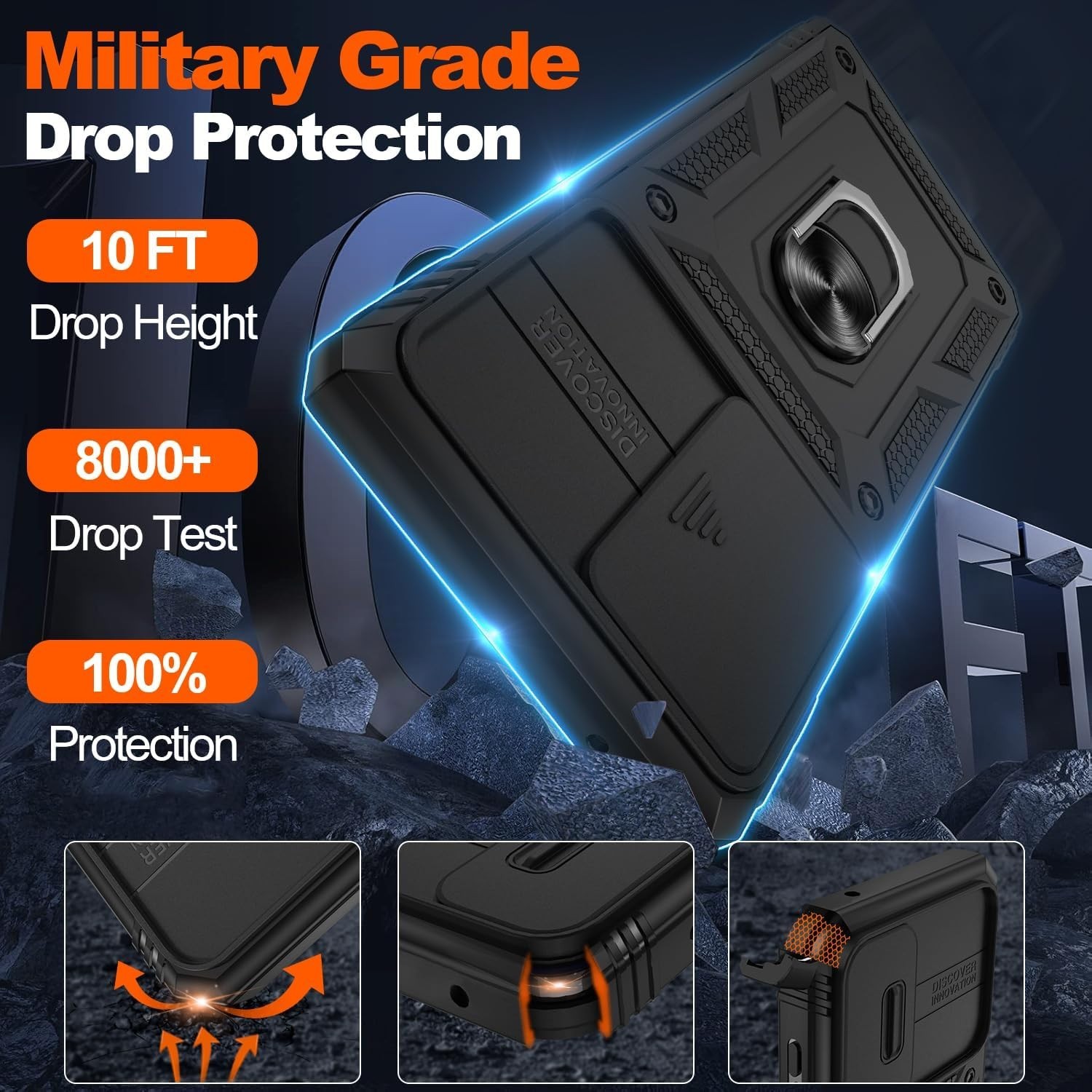 Samsung Galaxy Note 20 Ultra Case,Military Grade with Stand,Screen Protectors