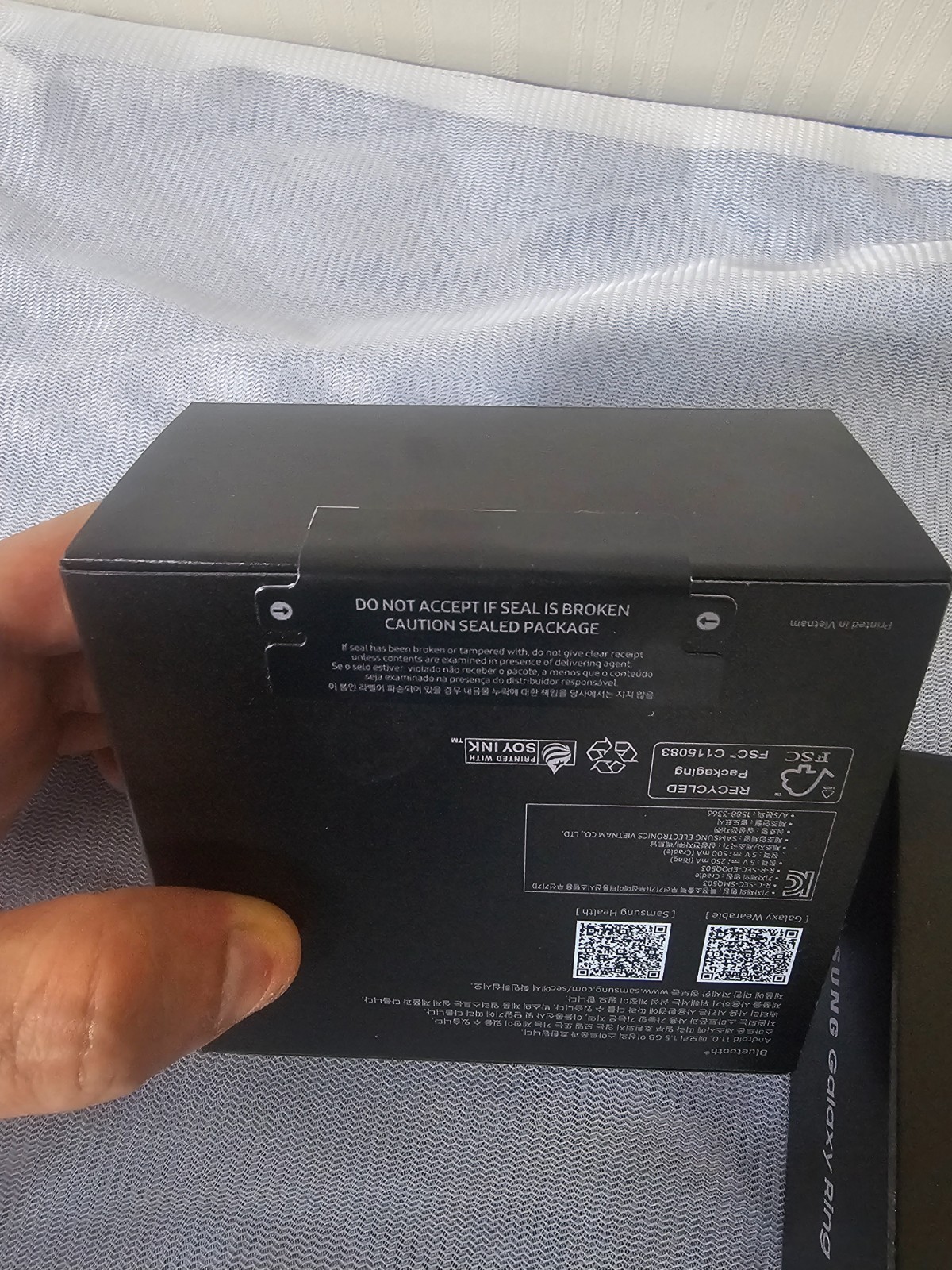 Genuine Samsung Galaxy Ring Titanium Black Silver Smart Ring Size 6 7 New