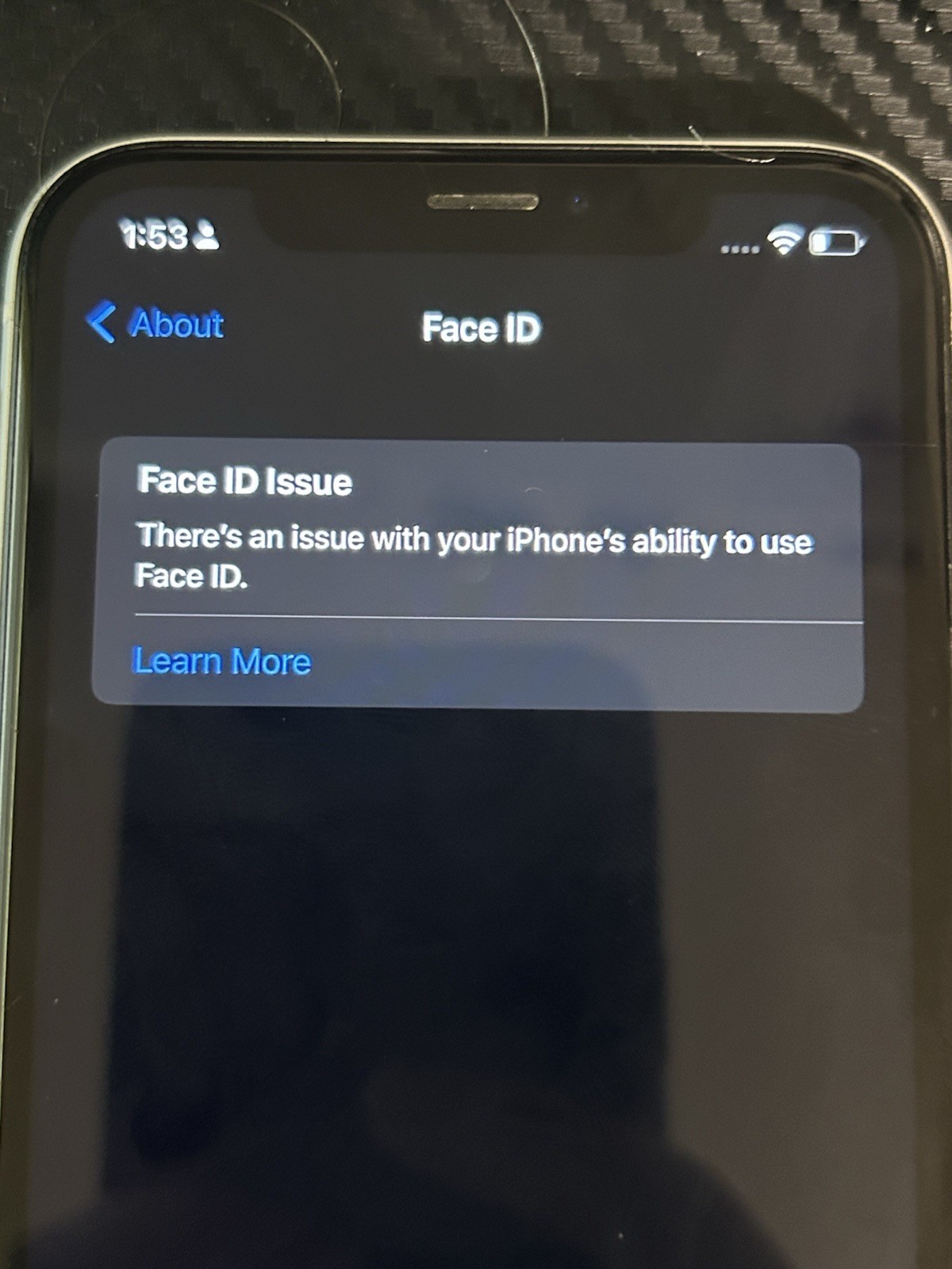 Apple iPhone XR 64GB White Factory Unlocked Smartphone Face ID ISSUE