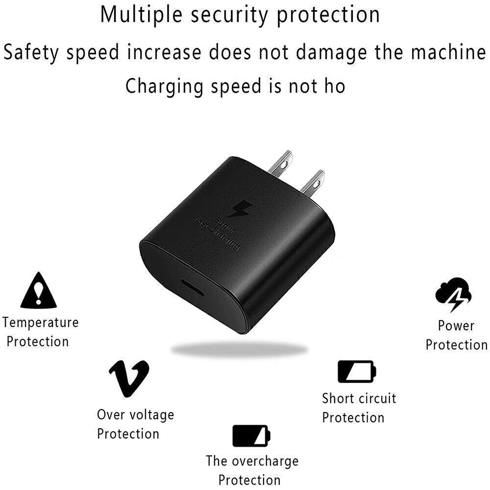 45W Super Fast Charging Type C Wall Charger+Cable For Samsung Galaxy S24 S23 S22