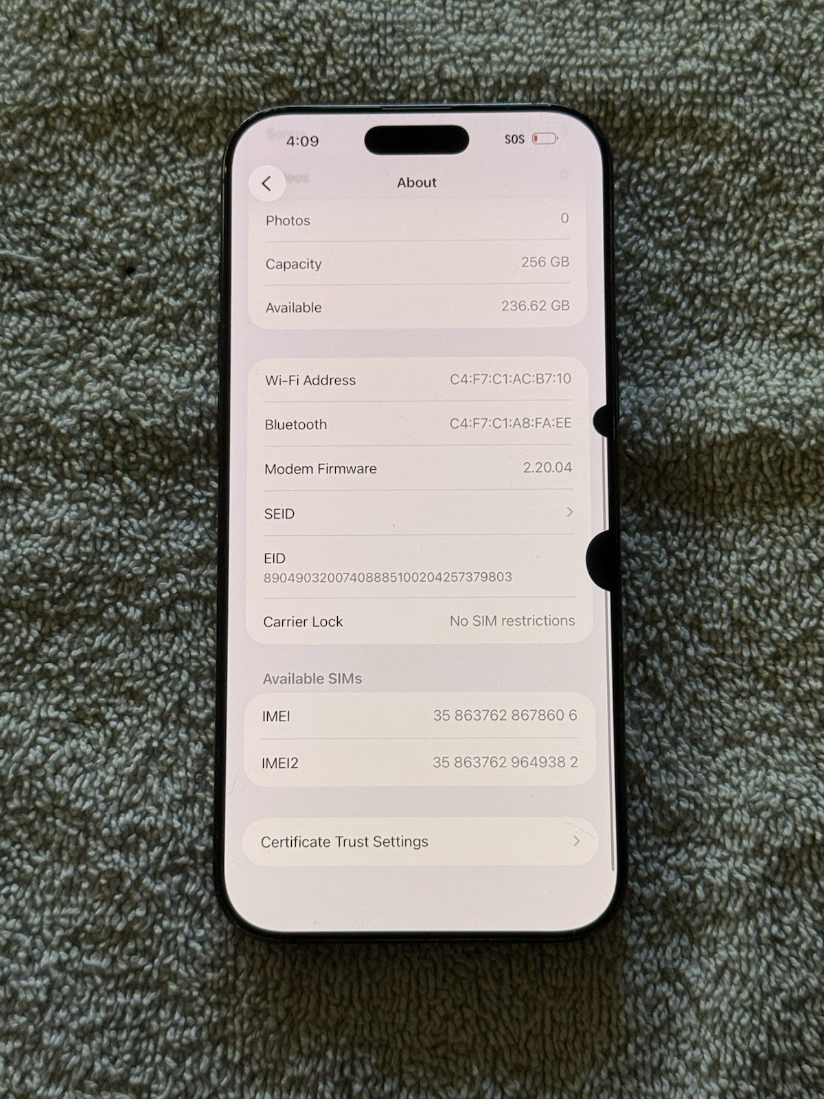 Apple iPhone 16 Pro Max 256GB (Unlocked)