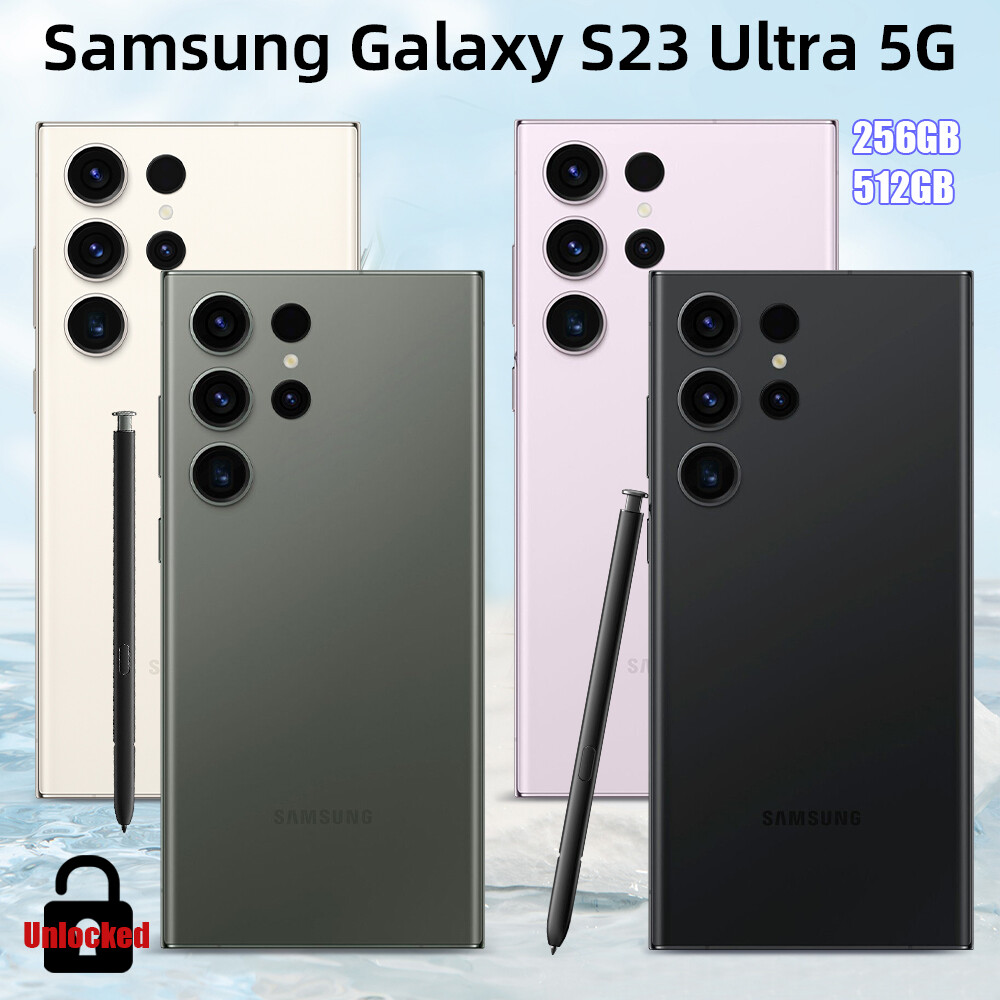 FACTORY NEW SEALED SAMSUNG GALAXY S23 ULTRA 5G UNLOCKED GSM CDMA 256GB/512GB lot