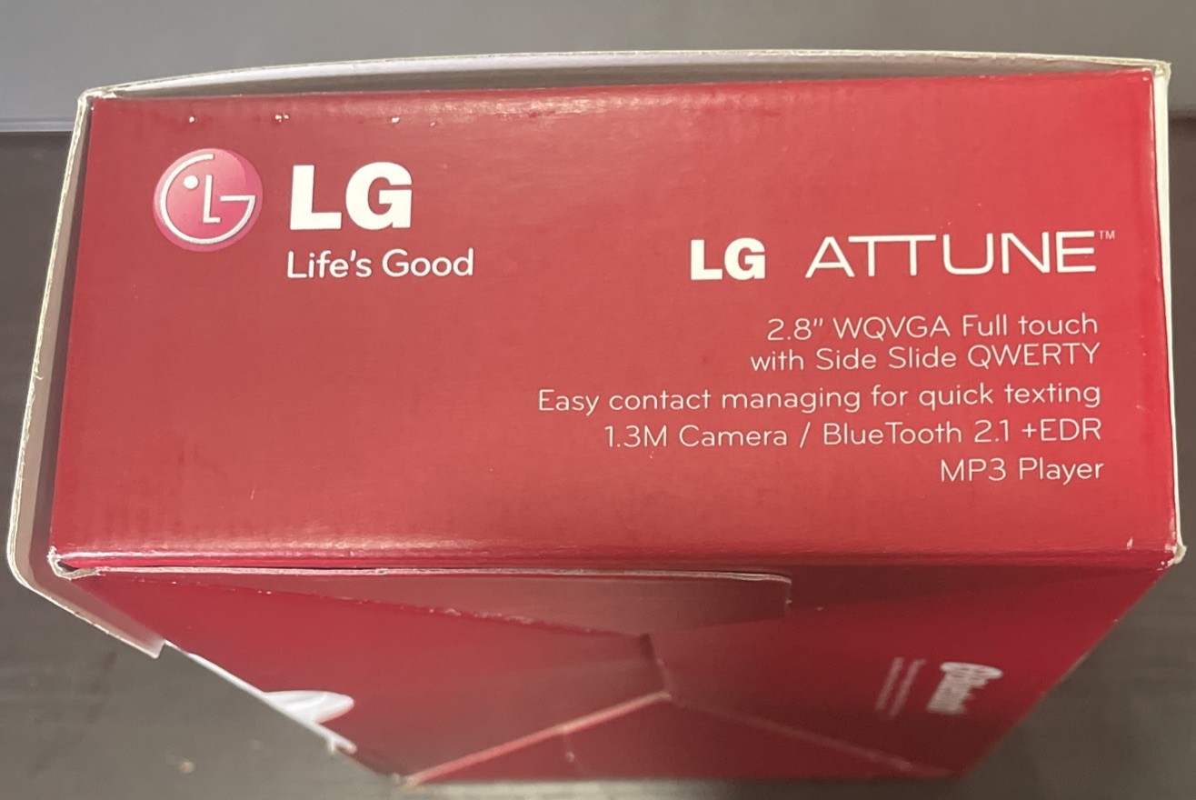 RARE Attune UN270 – Slider – Red U.S. Cellular COMPLETE OEM Accessories Included