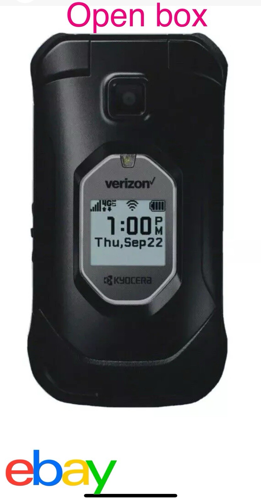 Kyocera DuraXV Extreme+ E4811 Rugged 4G LTE Flip Cell Phone Verizon + CAMERA