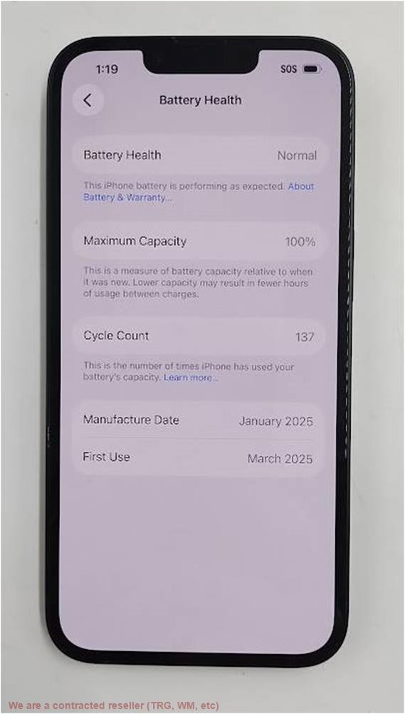 iPhone 16e 128GB Black – UNKNOWN CARRIER