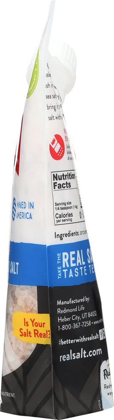 Real Sea Salt – Natural Unrefined Gluten Free Coarse, 16 Ounce Pouch (1 Pack)