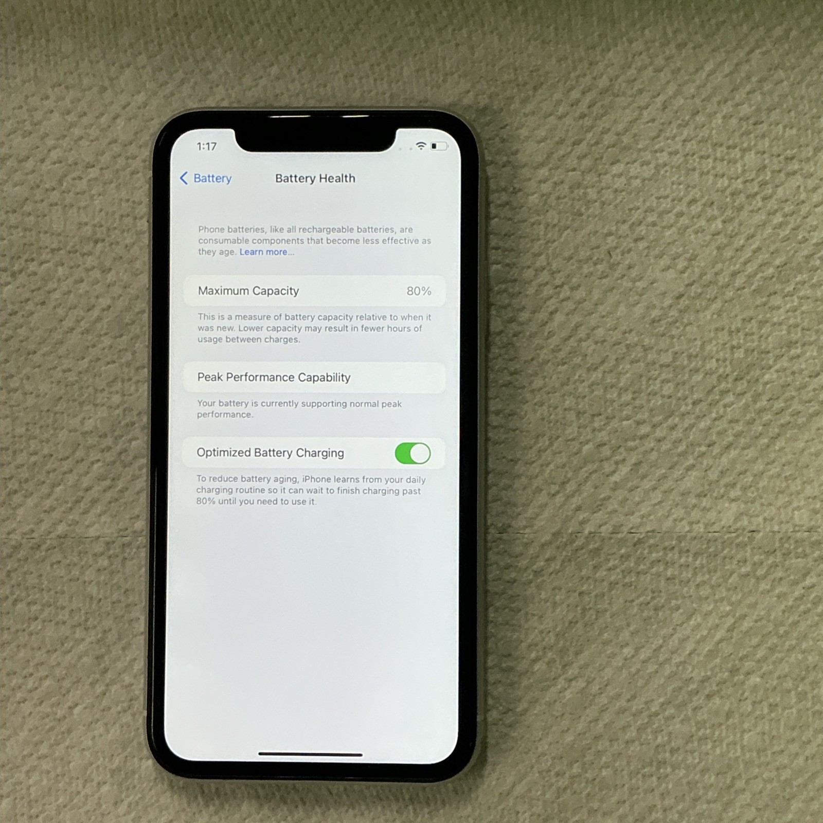 Apple iPhone XR A1984 64GB Black 6.1″ 80% batt | WIFI ONLY