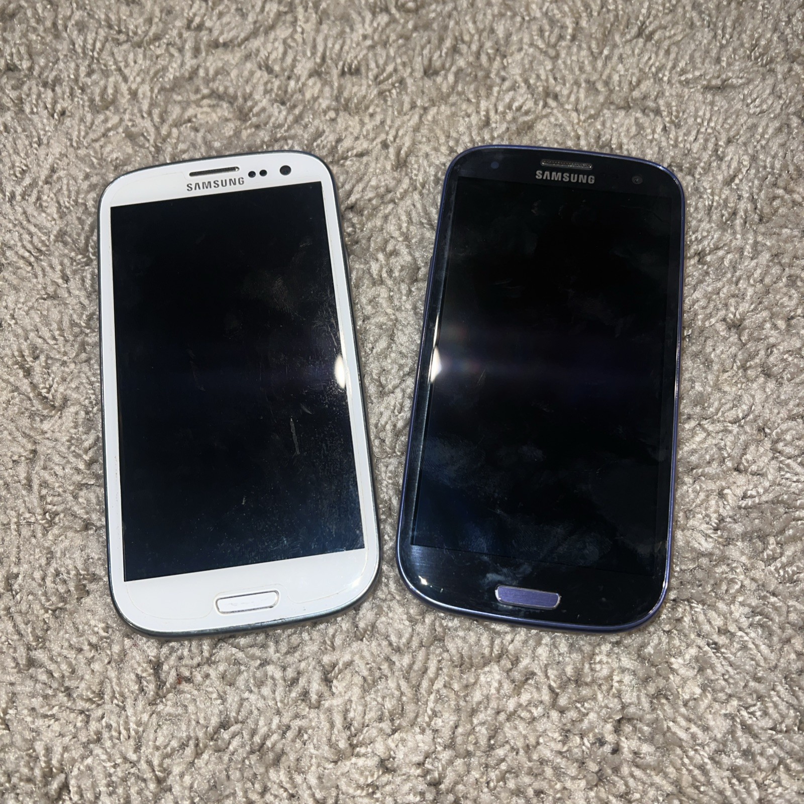 2 Samsung Galaxy S III Android Quad Core 1GB RAM 4.8″ Wi-Fi MicroSD Untested