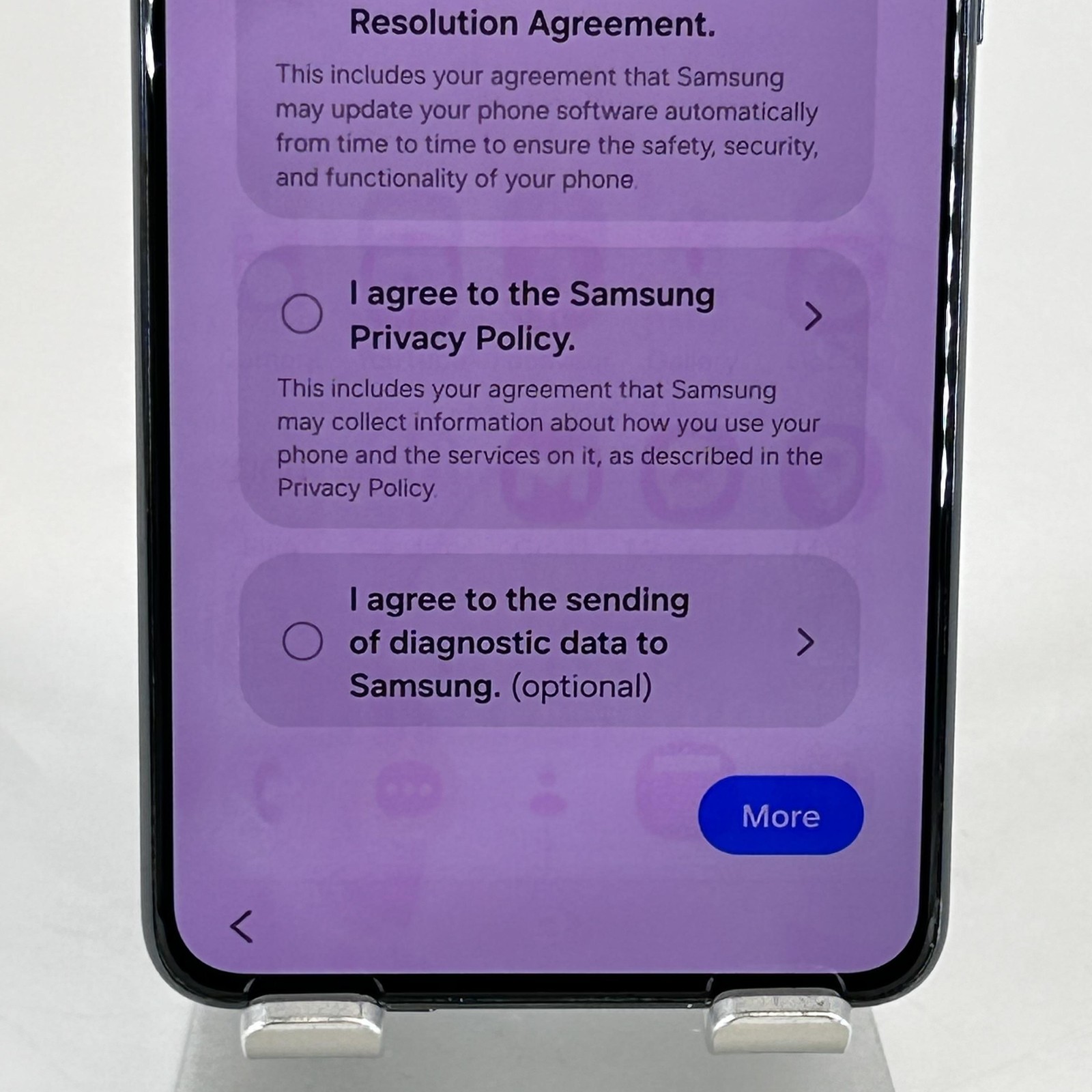 Samsung Galaxy S21 5G Phantom Gray 128GB Unlocked – Missing SIM Tray/LCD Burn-In