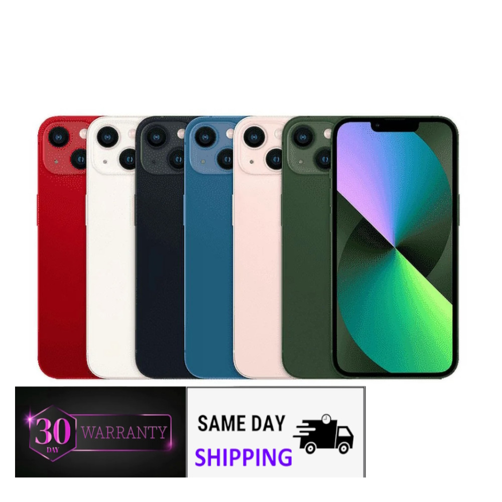 Apple iPhone 13 – Unlocked Cricket – 128GB 256GB 512GB 6.1″ OLED Display