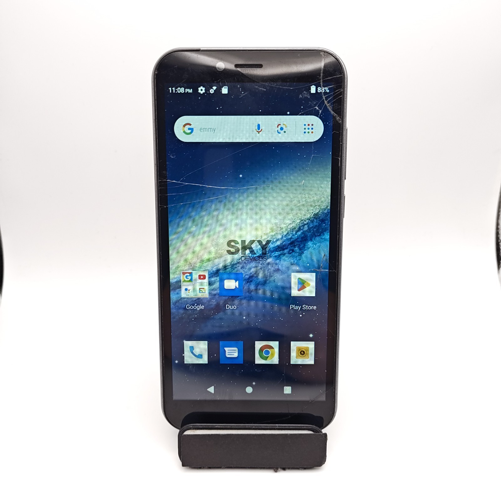 SKY Devices Elite H55 Smartphone (GSM Unlocked) – 8GB Gray – CRACKED #3113