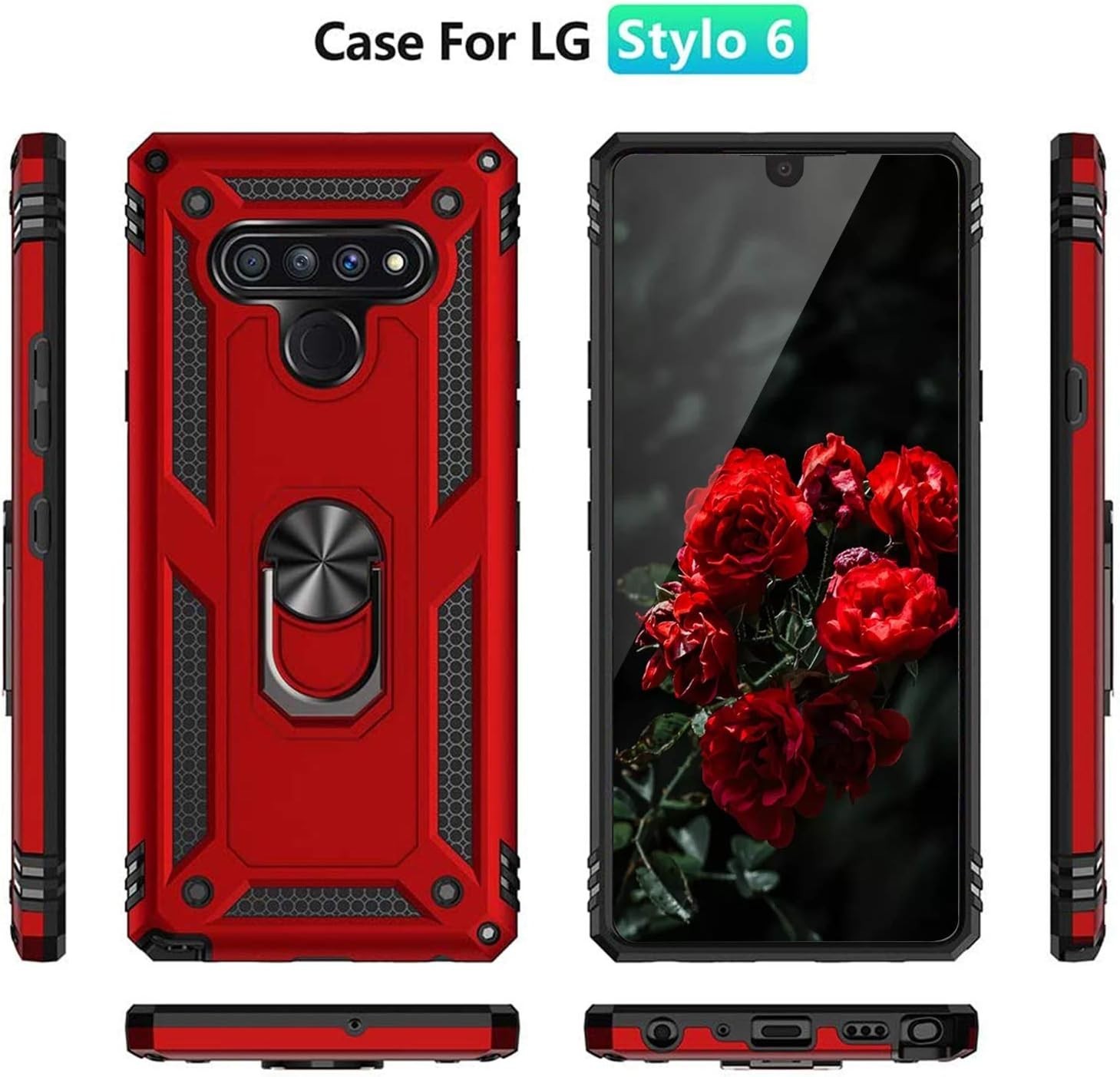 For LG Stylo 6 Case 6.8 ” With Screen Protector Full Body Protection Rugged