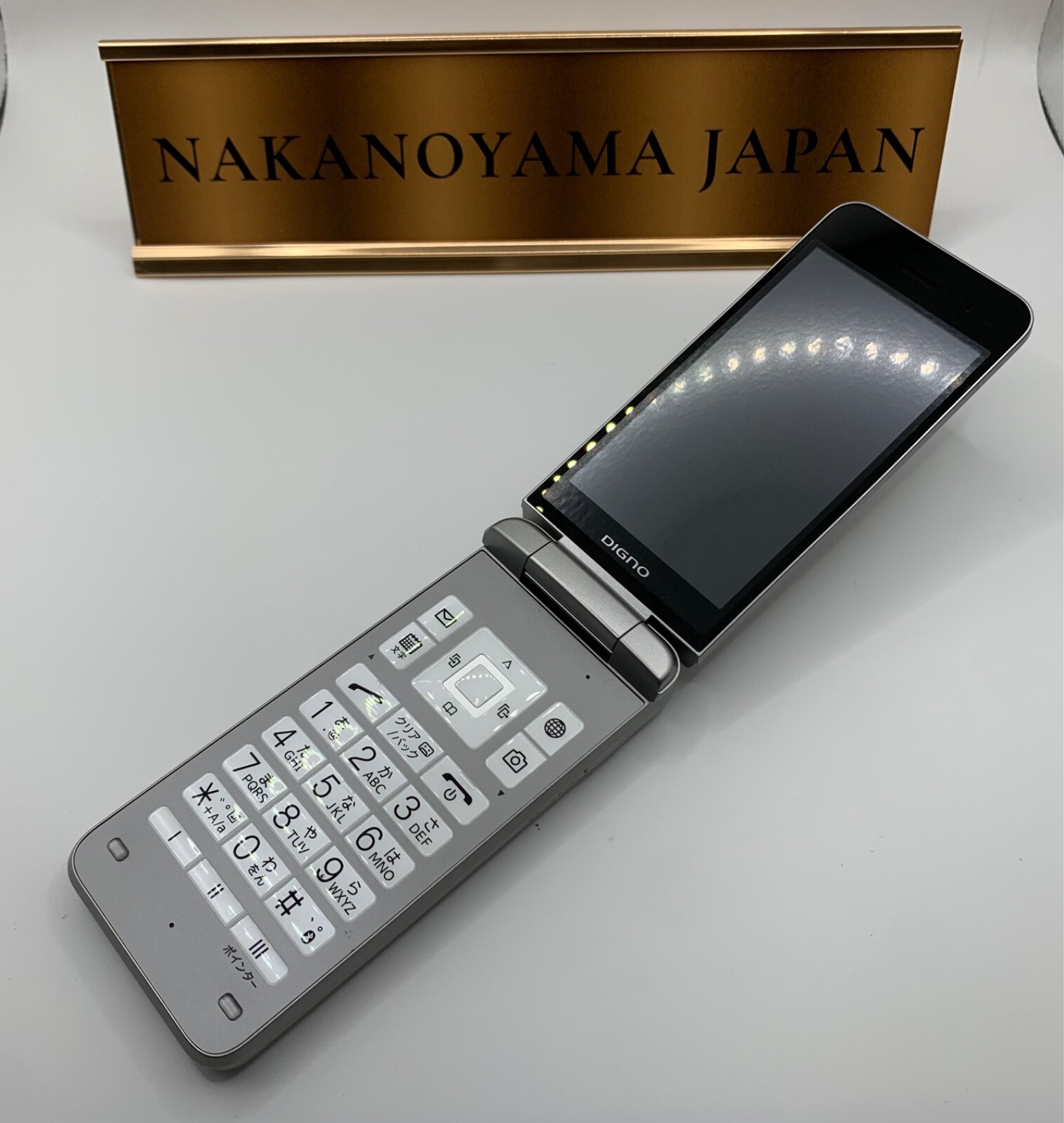 [MINT] KYOCERA A202KC DIGNO KEITAI 4 ANDROID FLIP PHONE Silver UNLOCKED Softbank