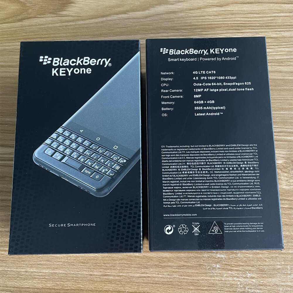 BlackBerry Keyone 32GB 64GB 12MP Fingerprint Android LTE SmartPhone- New Sealed