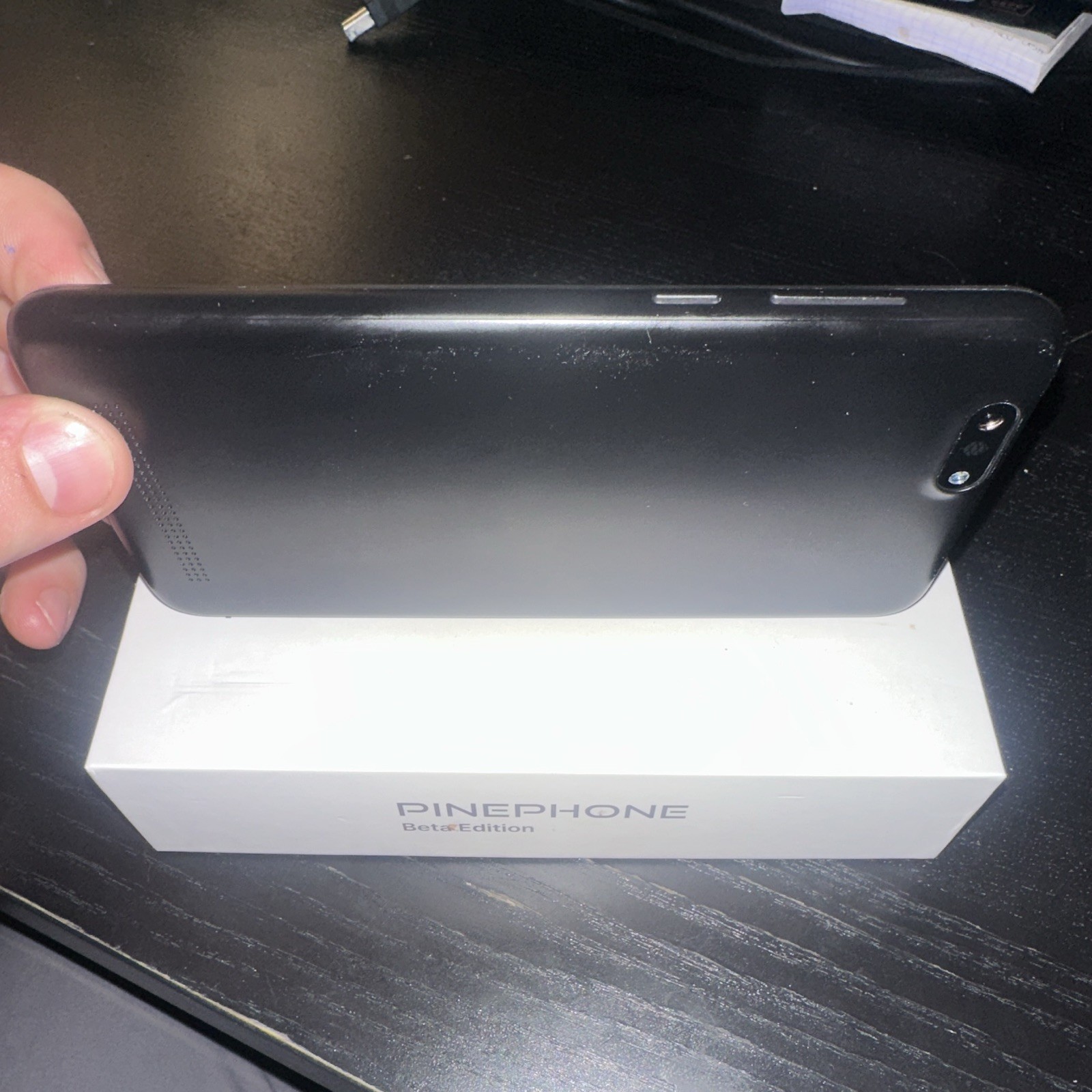 Pine64 PinePhone Beta Edition 32GB Black USB-C 5MP Camera Open Box