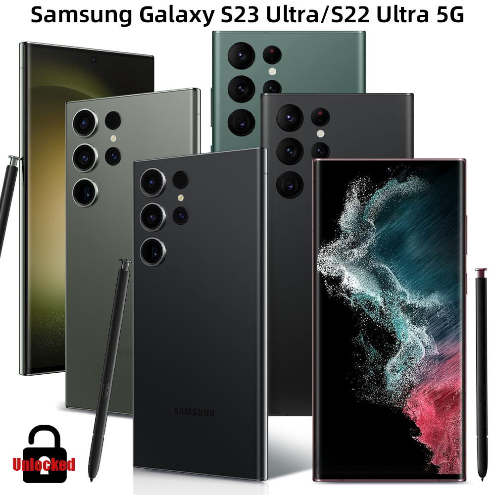🤩 New Samsung Galaxy S23 Ultra SM-S918U S22 Ultra SM-S908U FACTORY UNLOCKED 🤩