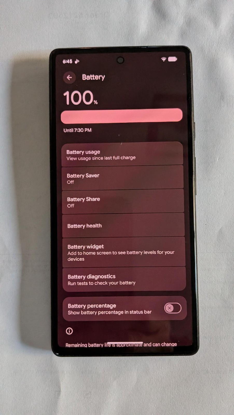 Google Pixel 6 128GB Black Phone GA02350US – Very Good Condition See Description