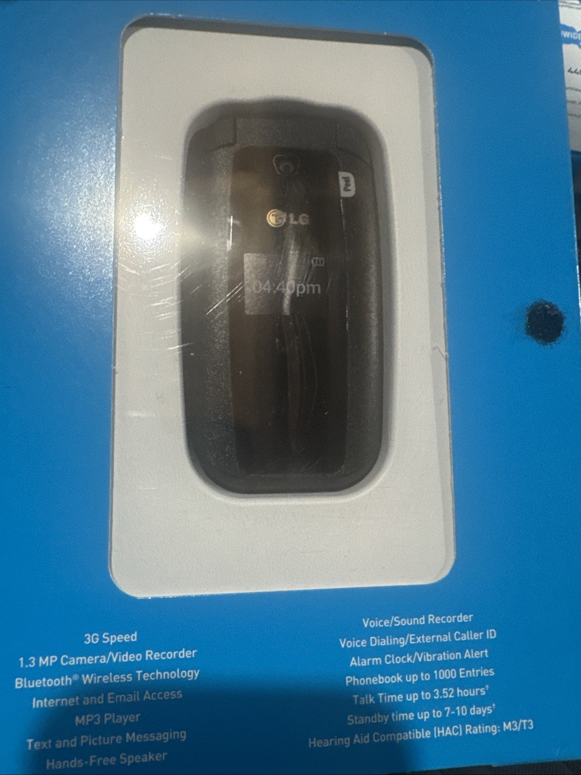 NET10 Wireless No Contract Plan LG 440G Phone/3G Speed/Bluetooth/1.3 MP Camera .