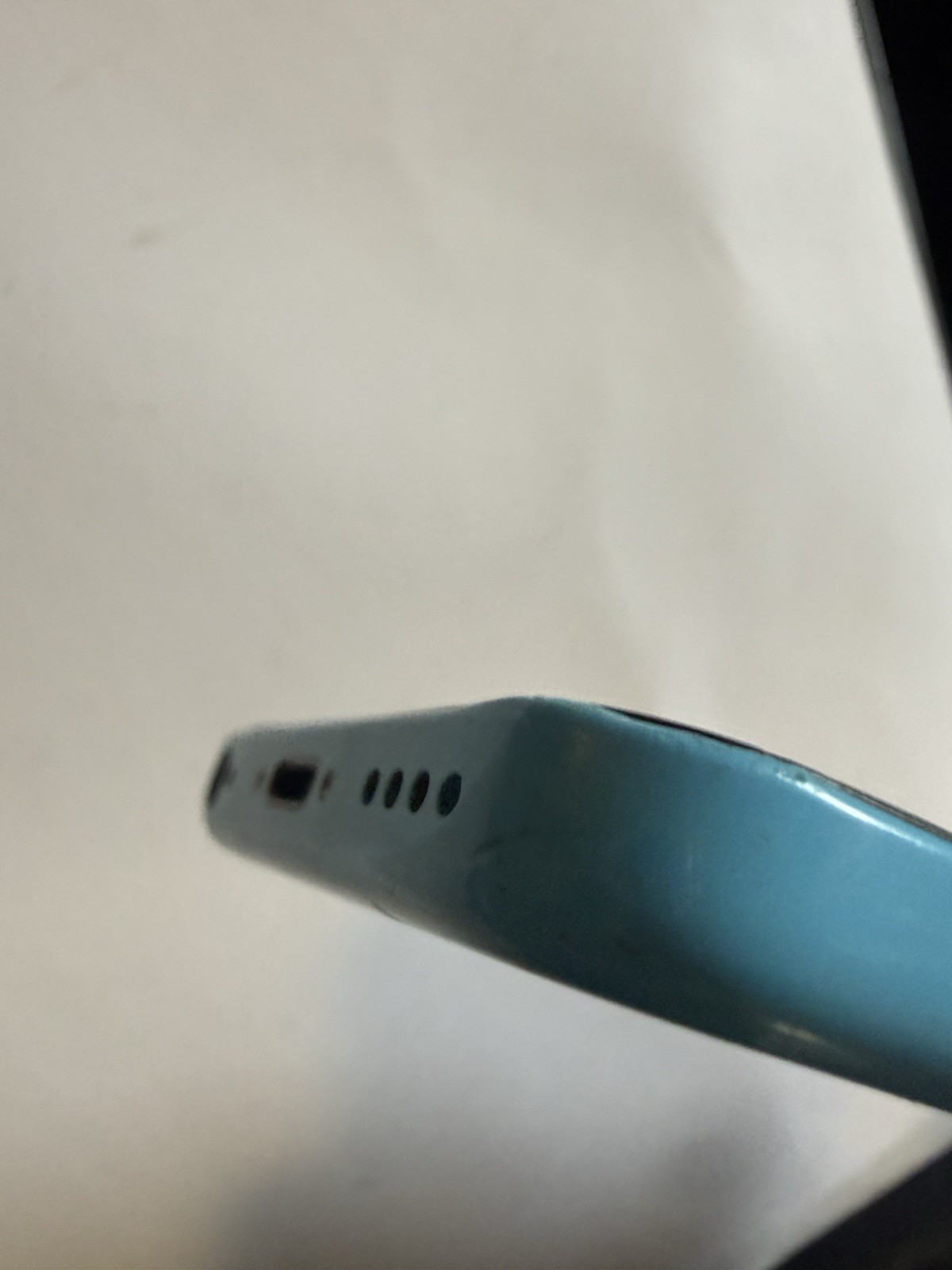 Apple iPhone 5C Blue 32GB ATT iOS 10 For Parts Bad Charge Port Ez Fix SmartPhone