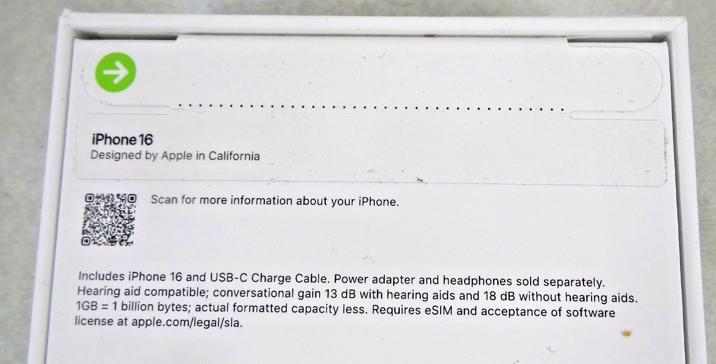 APPLE IPHONE 16 128GB A3081 MYAP3LL/A TRACFONE/STRAIGHT TALK – BLACK