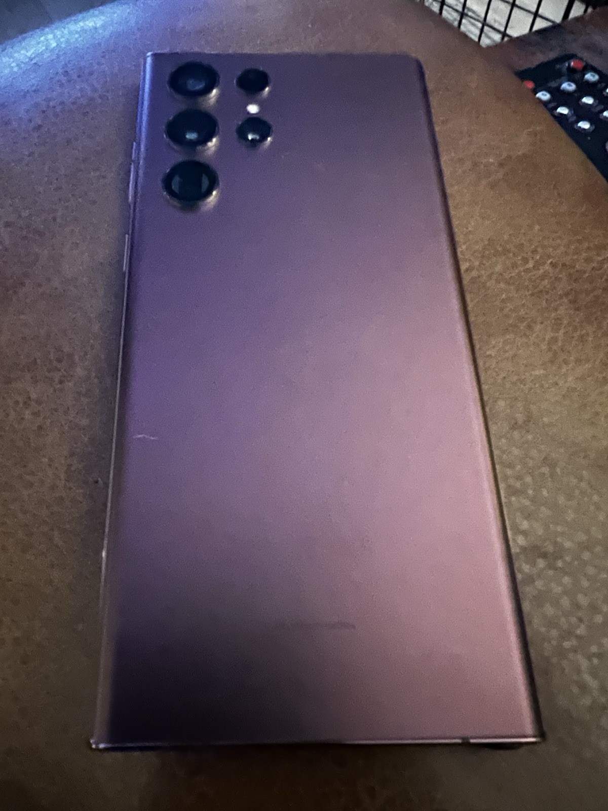 Samsung Galaxy S22 Ultra 108MP Camera Purple Bar-Style Smartphone