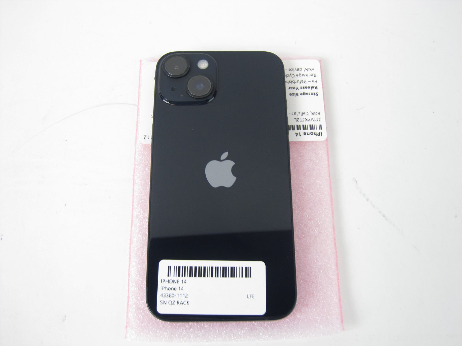 Apple iPhone 14 2022 A2649 Midnight 6GB Cellular T-Mobile iOS 26.5 128GB