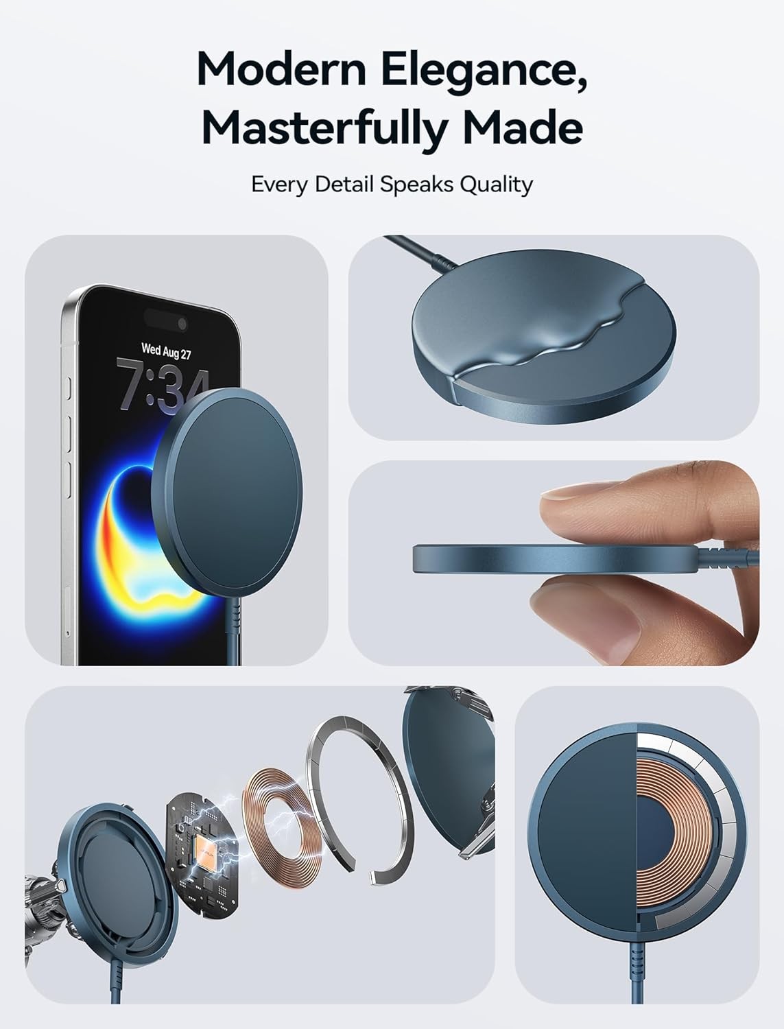 MagSafe Wireless Charging Pad for iPhone 17/16/15/14/13/12 Series