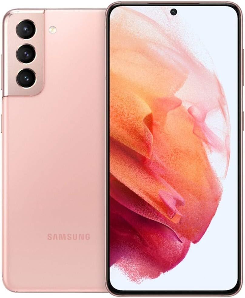 Factory Unlocked Samsung Galaxy S21 5G 128GB 6.2″ 8GB RAM Pink Smartphone – Good