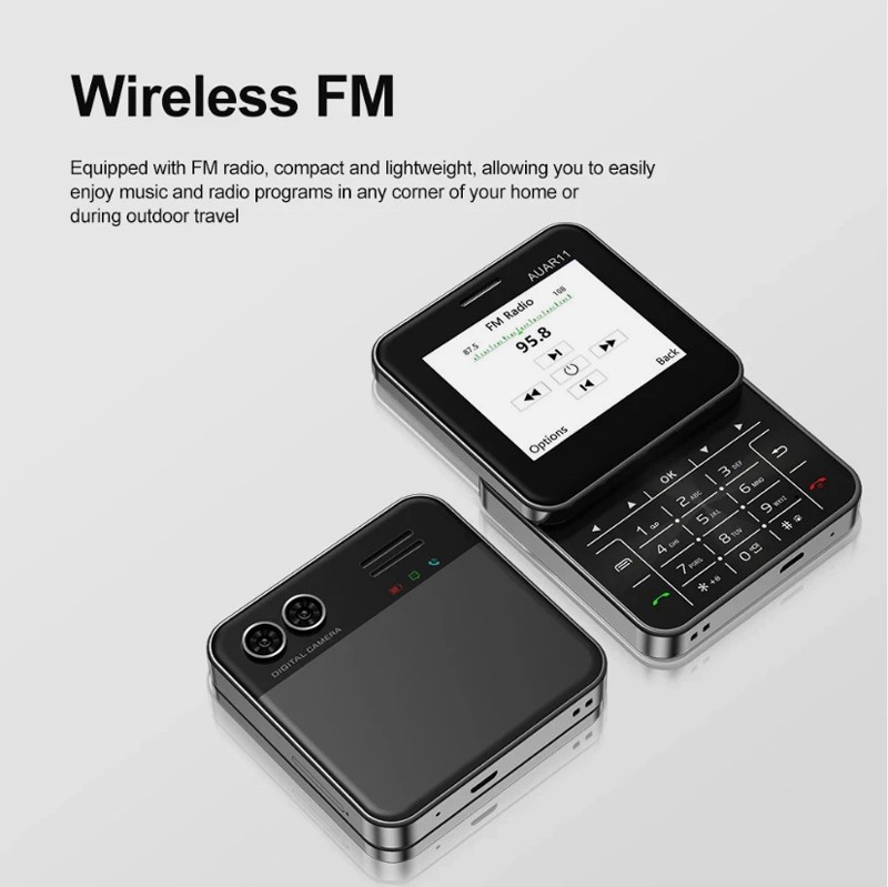Unlocked Mini Rotating Sliding Mobile Cell Phones GSM Speed Dail Dual SIM Phone