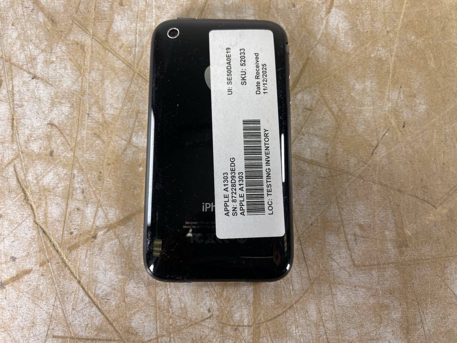 APPLE IPHONE 3GS (A1303/BLACK) – 8GB – AT&T