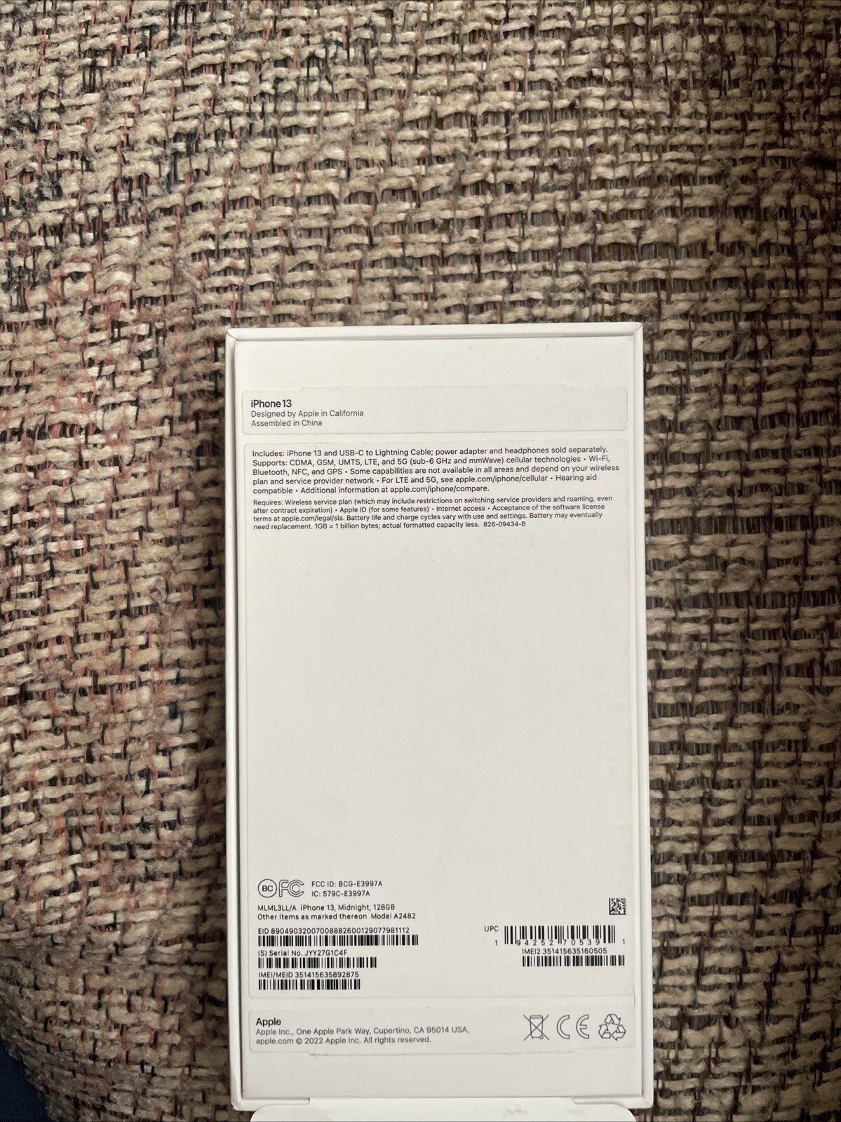 Apple iPhone 13 – 128 GB – Black (Unlocked) (Dual SIM (SIM + eSIM))