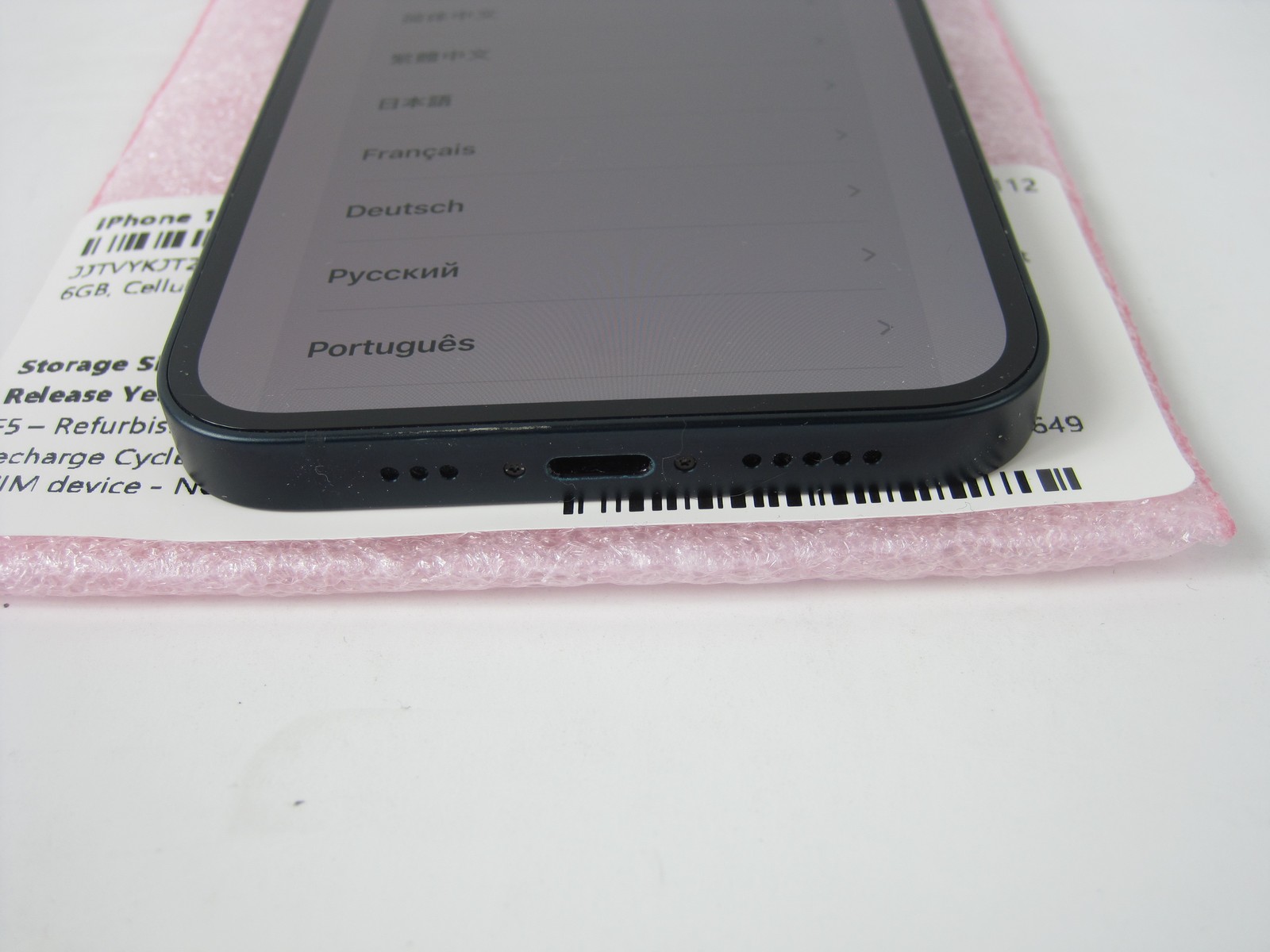 Apple iPhone 14 2022 A2649 Midnight 6GB Cellular T-Mobile iOS 26.5 128GB