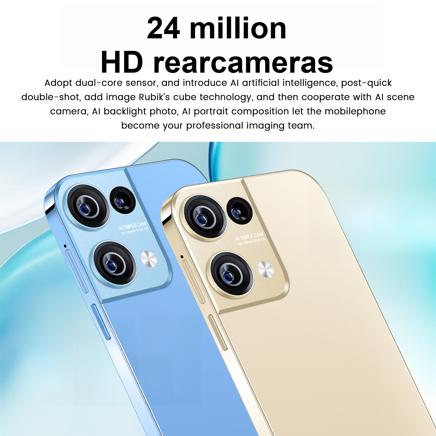 Reno9 Pro Smartphone Android 6.8” Unlocked 4+64GB 5000mAh 12+24MP Dual Camera