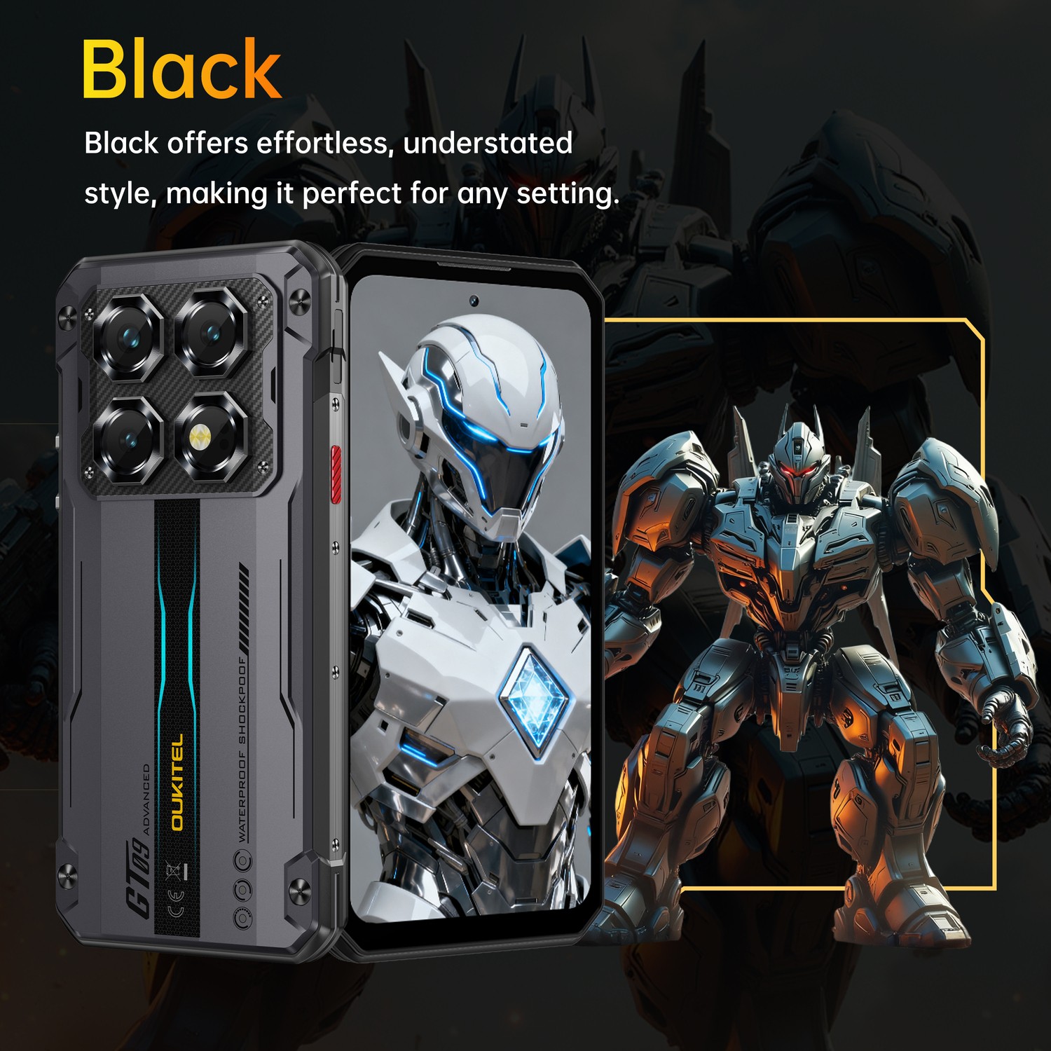 OUKITEL WP60 Rugged Smartphone 5G 10000mAh Android Phone 7.2 in 36GB+512GB