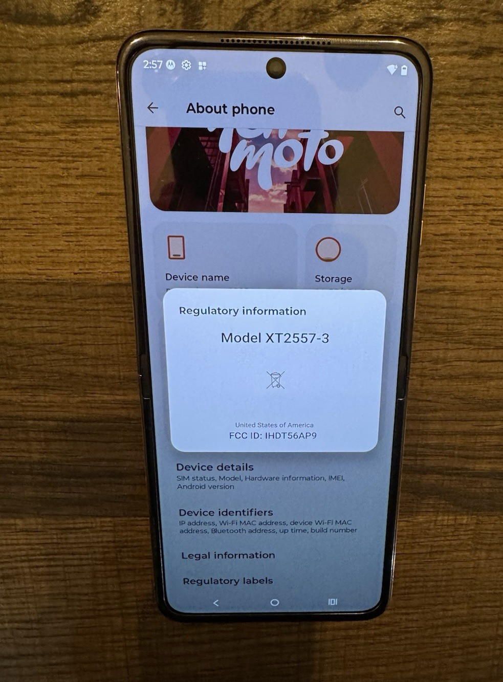 Motorola RAZR Plus 5G (2025) XT2557-3 256GB Gold Unlocked open Box
